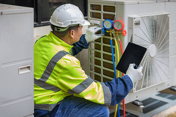 Professional Hvac Maintenance technician working in Newhall, CA